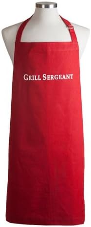 Spicy Aprons "Grill Sergeant" Red Men's Apron