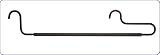 Hafele 29 W x 16 D x 6 H Wire Chrome Plated Closet Basket