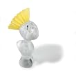 Koziol Designs Tweetie Vegetable Scrubbing Brush, Transparent