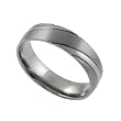 Titanium Comfort Band Ring w/ Inter-Twinning Polish and Brush Finishes