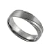 Titanium Comfort Band Ring w/ Inter-Twinning Polish and Brush Finishes