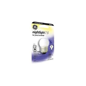 GE Lamps 41267 7.5-Watt Nightlight, Soft White, S11 1CD Light Bulb by General Electric