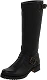 FRYE Women's Veronica Slouch Boot, Black Tumbled Full Grain Leather, 7 M US