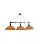 Meyda Tiffany 69837 3 Light Island, Mahogany Bronze Finish with Stained