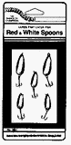 South Bend Sporting Goods 3001 Red And White Spoon Lures