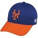 MLB Cooperstown ADULT New York METS Orange/Royal Blue Hat Cap Adjustable Velcro TWILL Throwback