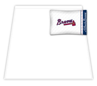 MLB Atlanta Braves Micro Fiber Sheet Set (Twin)