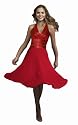 Kurzes Satin Neckholder Kleid, Farbe rot, von Astrapahl