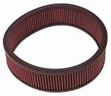 K&N ENGINEERING E-1540 Air Filter; Round; H-3.5 in.; ID-11 in.; OD-12.5 in.;