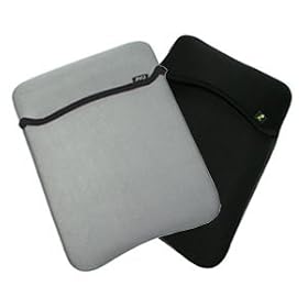Jivo Technology JI-1076 Suit 17-Inch Reversible Neoprene Laptop Sleeve - Silver/Red