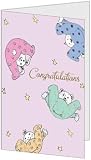 Congratulations Baby Child Birth (5x7) Greeting Card by QuickieCards. Always Fast & FREE Shipping