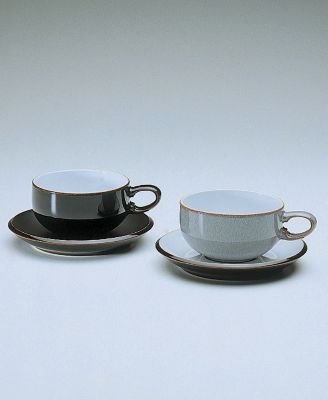 Buy Denby “Jet” Tea Cup White/Black