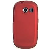 Hard Snap-on Shield RED RUBBERIZED Faceplate Cover Sleeve Case for SAMSUNG  ....