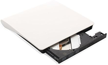 External DVD Drive USB 3.0, AcMount USB 3.0 External Slot CD VCD DVD RW Burner Drive Super External Drive,XP Windows 7，Windows 8，Windows 10 - white