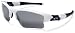 Oakley Men's Flak Jacket XLJ Milwaukee Brewers Sunglasses,White & Blue Frame/Black Lens,one size