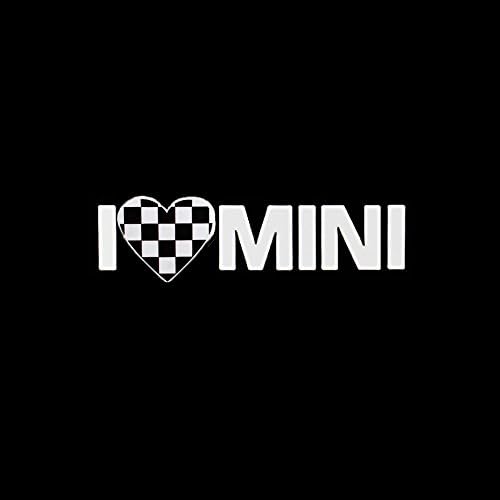 MJACK-Black/White Checkered Checkerboard Style- 7.48 *1.97 inch Vinyl Stickers Decal for BMW MINI cooper