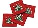Waechtersbach Christmas Tree Embroidered Coasters Set of 4