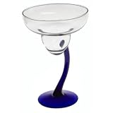 Libbey 4-piece Cobalt Swerve Margarita Set