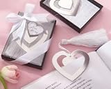 Silver Heart-Shaped Bookmark Style 14047NA