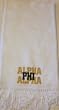 APA Alpaca Scarf Wht w/Alpha Phi Alpha