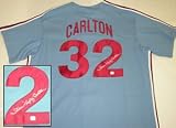 Steve Carlton Signed Philadelphia Phillies Cooperstown Collection Jersey