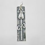 Little Sterling Silver Tulip Charm, #9217