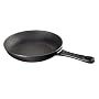 Le Creuset Cast Iron Satin Black Interior Omelette Pan, Satin Black, 20 cm