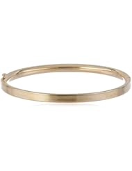 Girls 14k Gold Childrens Polished Hinged Bangle Bracelet, 2"