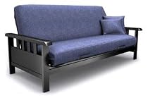 American Furniture Alliance Mission Metal Futon Frame Full, Black