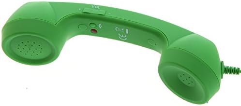 Zendoo Unique Retro Telephone Style Handset with Microphone and Volume Control for Iphone Ipad (Green)