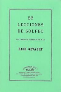 25 LECCIONES SOLFEO CON CAMBIO CLAVES DE SOL Y FA.(B.0946)