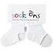 Sock Ons - WHITE 0-6 Months