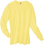 Hanes TAGLESS 6.1 Long Sleeve T-Shirt, 2XL-Yellow