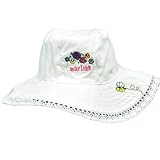MLB New Era Florida Marlins Infant Baby Youth Soft White Cotton Sun Hat Lace