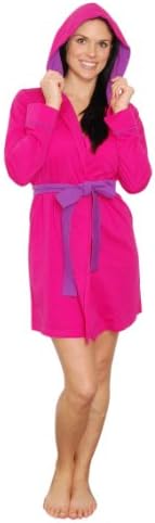 Pajama Drama Women's Pink Hoodie Robe - Medium