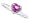 0.58Ct Heart Shaped Pink Topaz and Diamond Ring in 10Kt White Gold-5