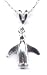 18 Penguin Chain Necklace Sterling Silver Jewelry