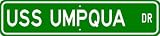 USS UMPQUA ATA 209 Street Sign - Navy