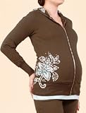 A Pea in the Pod: Long Sleeve Screen Print Maternity Hoodie