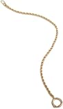 Paylak PC6-G 14″ Gold-Tone Pocket Watch Chain Fob Rope Link Design