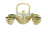 Teavana Spring Poem Teapot Set with Four Cups