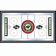 NHL Minnesota Wild Framed Hockey Rink Mirror