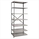 Hallowell A-5612-36 42- Wide Hi-Tech Open Type Adder Unit with 7 Shelves