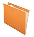 Pendaflex 415215ORA Hanging Folder, Reinforced w/Infopocket, Orange, 1/5 Tab, Ltr, 25/box