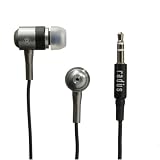 Radius Tru-Tune Ultra-light Aluminum Earbuds W/ Noise Isolation, iPhone Compatible - Color Black