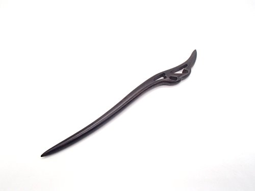 天然木 かんざし 黒壇 一本簪 シンプル 木製 一本 髪飾り 和装