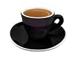 Dickwandige Espressotassen �Ristretto Nero�, 6 St�ck