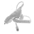 White Rapid Car Charger with Ic Chip for Amazon Kindle 2 and Kindle Dx Wireless Reading Device