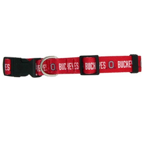 NCAA Dog Collar, Large, Ohio State University Buckeyes