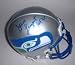 Steve Largent Autographed Seattle Seahawks Riddell Authentic Mini Helmet with 